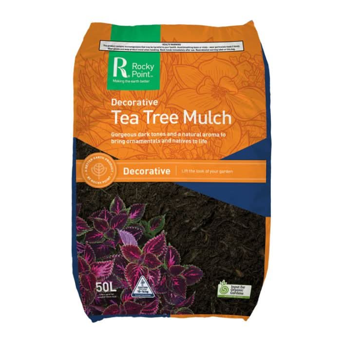 TEA TREE MULCH 50LT BALE