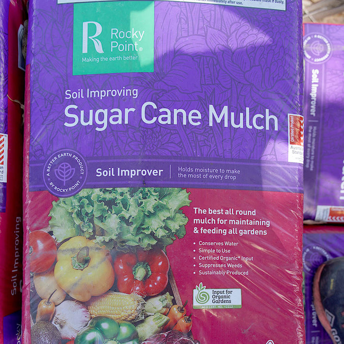SUGAR CANE MULCH 80LT BALE