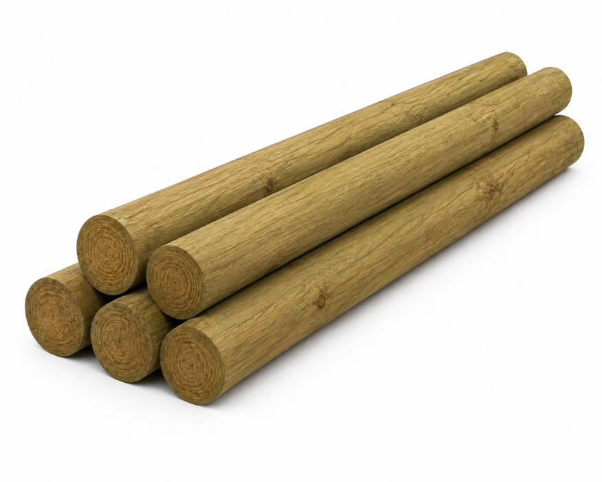 TIMBER LOGS ROUND 1.8M X 100MM